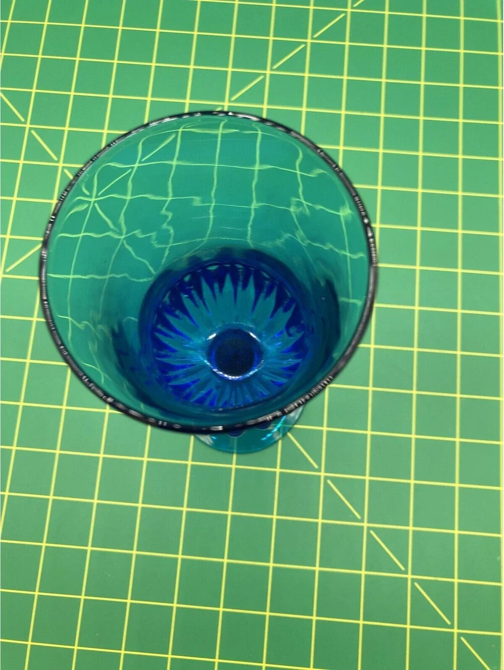 N/A blue glass